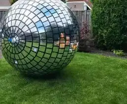 Nightclub Disco Mirror Ball - Reflective Inflatable Balloon